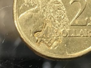 オーストラリアドル　フリーメイソン硬貨