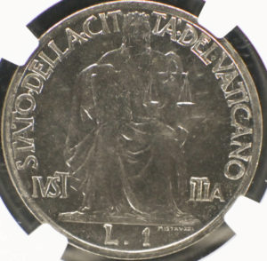 バチカン　コイン　リラ