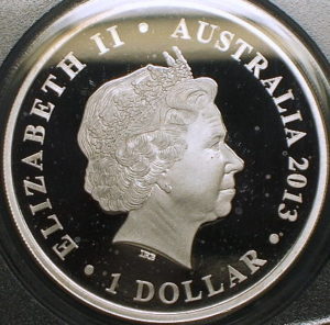 オーストラリア　銀貨　エリザベス