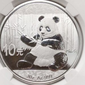 パンダ　10元銀貨