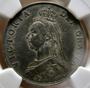 ヴィクトリア女王　銀貨