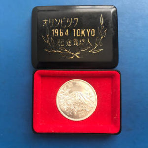 東京オリンピック　1000円銀貨　黒ケース