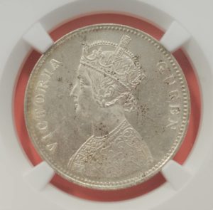 ヴィクトリア女王銀貨　ルピー