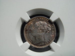 ヴィクトリア女王6ペンス銀貨