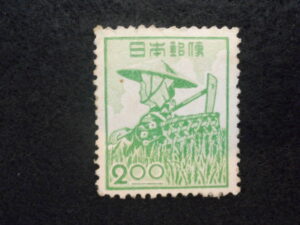 産業図案 農婦　切手
