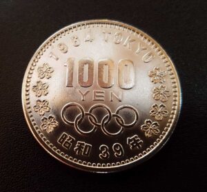 オリンピック銀貨　1000円